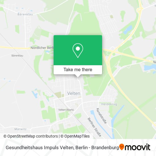 Gesundheitshaus Impuls Velten map