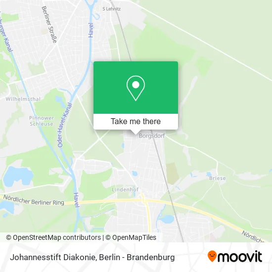 Johannesstift Diakonie map