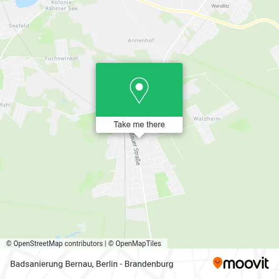 Badsanierung Bernau map