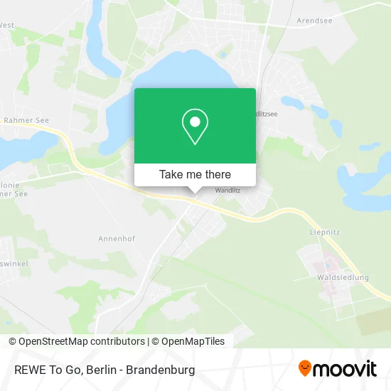 REWE To Go map
