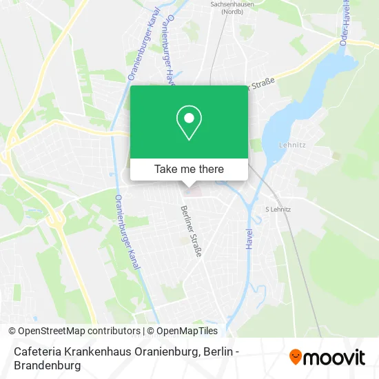 Карта Cafeteria Krankenhaus Oranienburg