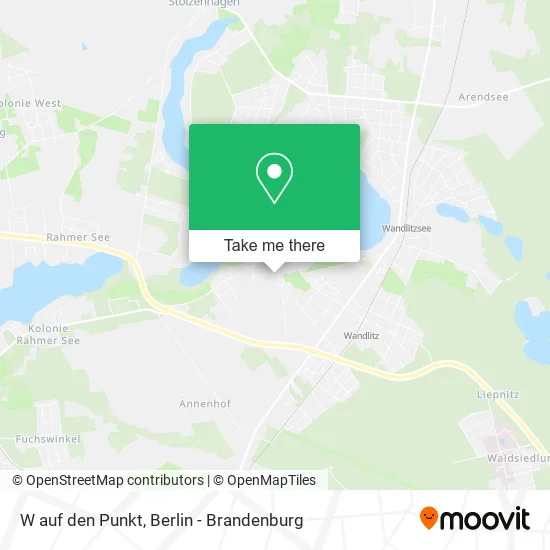 W auf den Punkt map