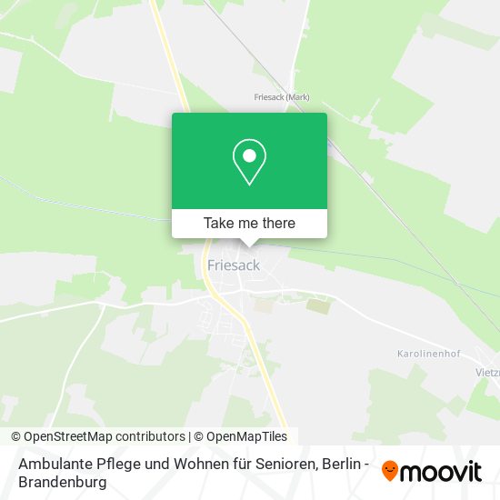 Ambulante Pflege und Wohnen für Senioren map