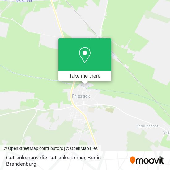 Getränkehaus die Getränkekönner map
