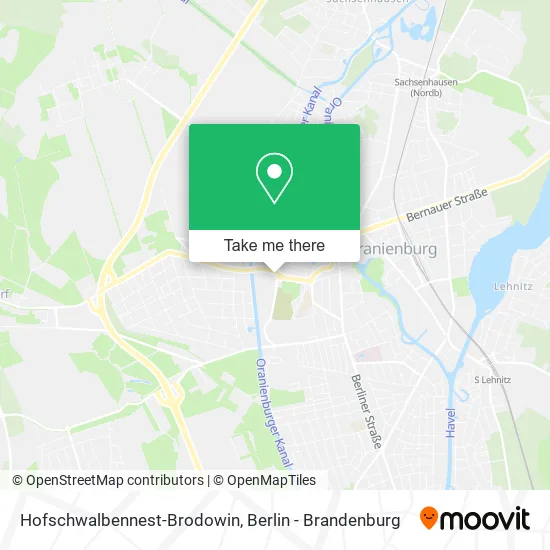 Карта Hofschwalbennest-Brodowin