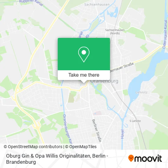 Oburg Gin & Opa Willis Originalitäten map