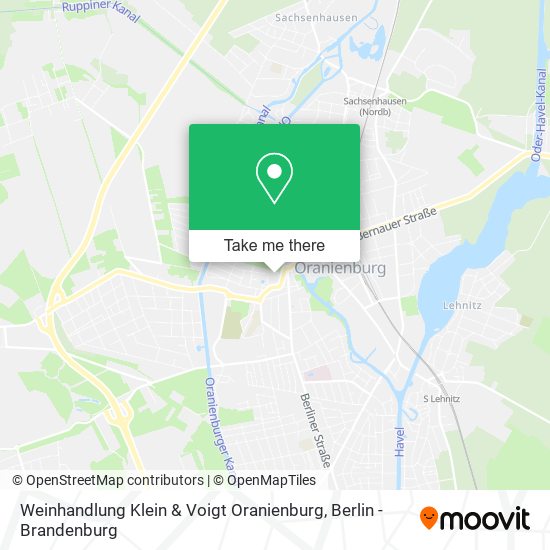 Weinhandlung Klein & Voigt Oranienburg map