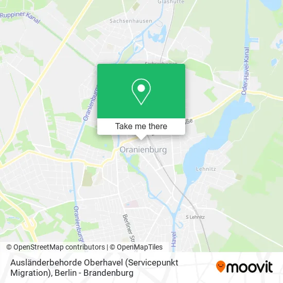 Карта Ausländerbehorde Oberhavel (Servicepunkt Migration)