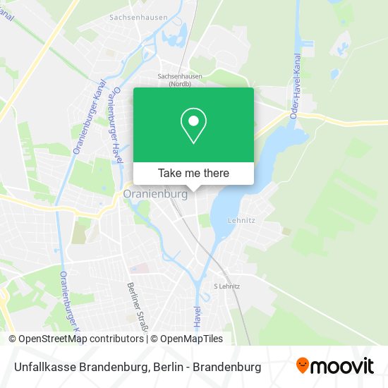 Unfallkasse Brandenburg map