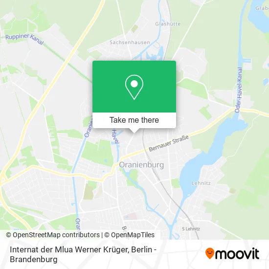 Карта Internat der Mlua Werner Krüger
