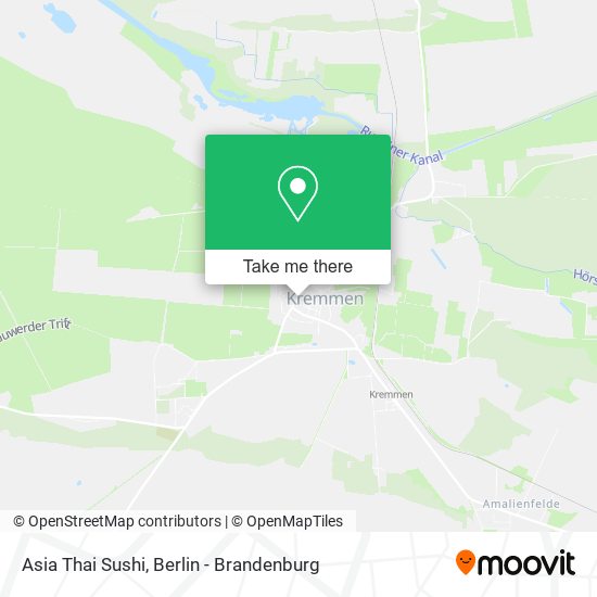 Asia Thai Sushi map