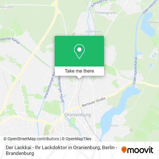 Карта Der Lackkai - Ihr Lackdoktor in Oranienburg