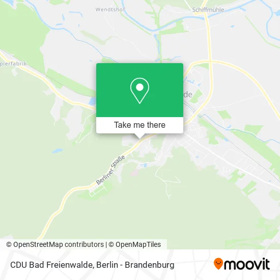 Карта CDU Bad Freienwalde
