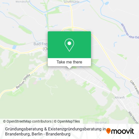 Gründungsberatung & Existenzgründungsberatung in Brandenburg map