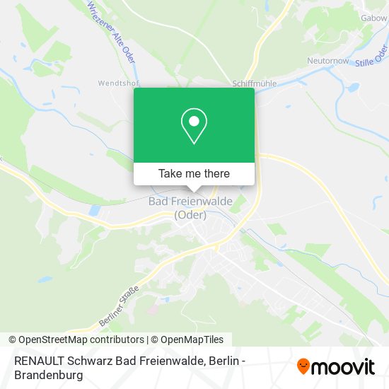 RENAULT Schwarz Bad Freienwalde map