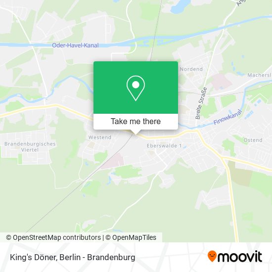 King's Döner map