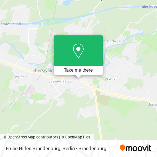 Frühe Hilfen Brandenburg map