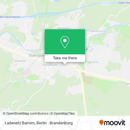 Ladenetz Barnim map