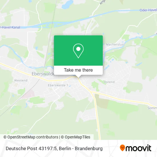 Deutsche Post 43197:5 map