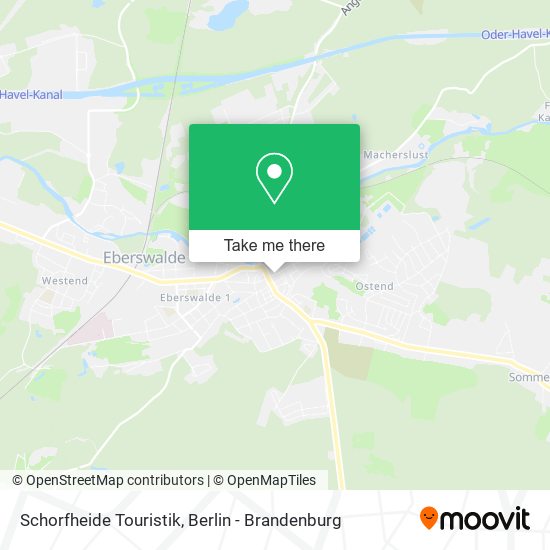 Schorfheide Touristik map