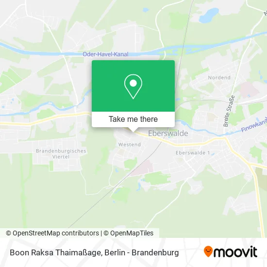 Карта Boon Raksa Thaimaßage
