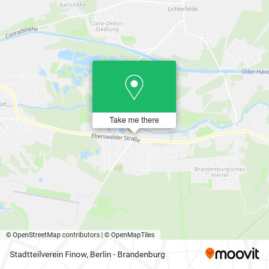 Stadtteilverein Finow map