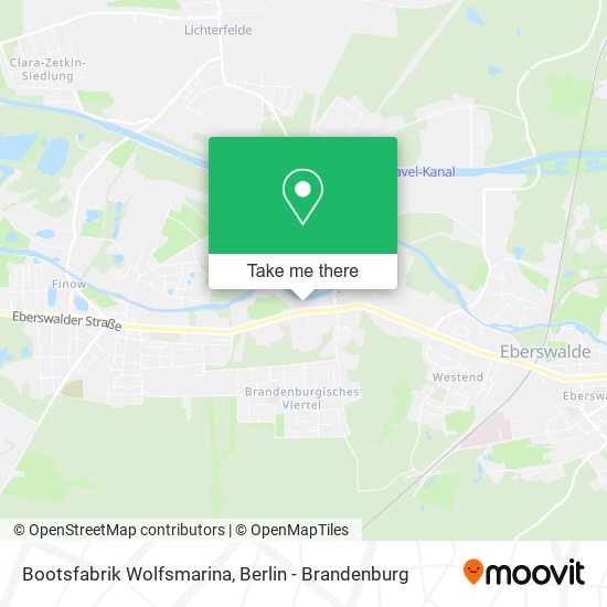 Bootsfabrik Wolfsmarina map