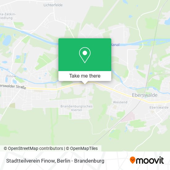 Stadtteilverein Finow map