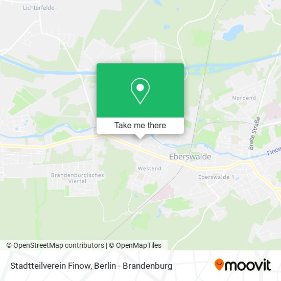 Stadtteilverein Finow map