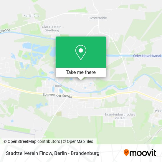 Stadtteilverein Finow map