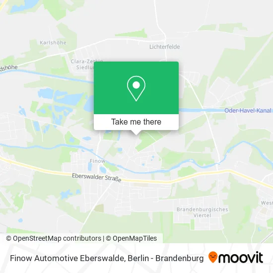 Карта Finow Automotive Eberswalde