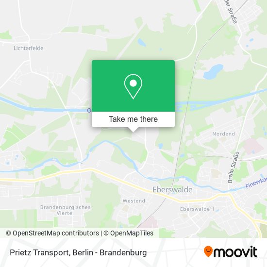 Prietz Transport map