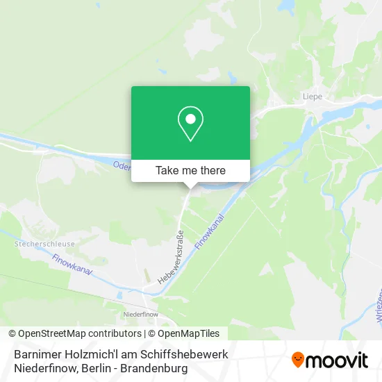 Карта Barnimer Holzmich'l am Schiffshebewerk Niederfinow