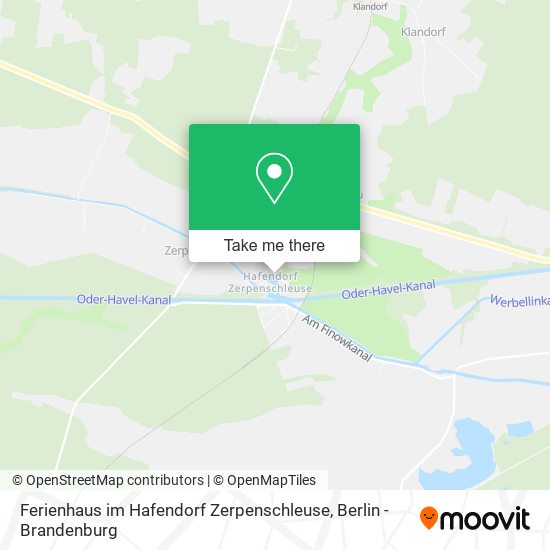 Ferienhaus im Hafendorf Zerpenschleuse map