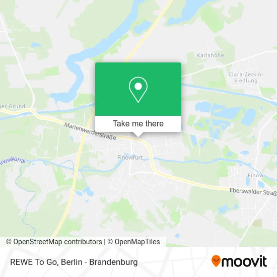 REWE To Go map
