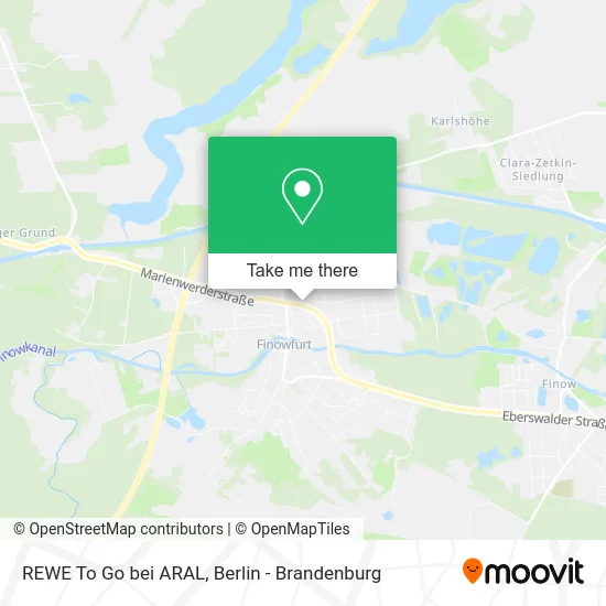 REWE To Go bei ARAL map
