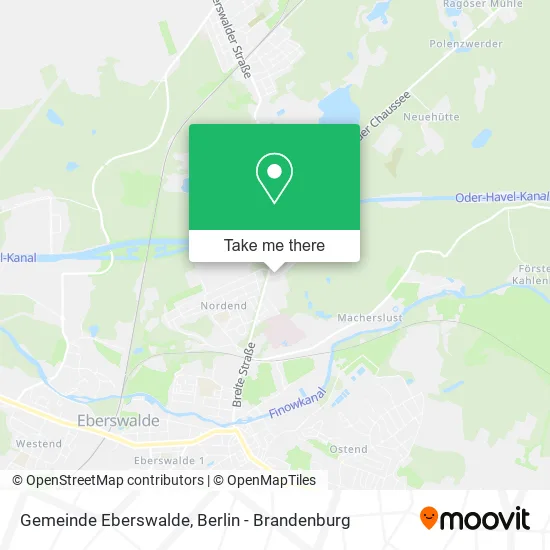 Карта Gemeinde Eberswalde