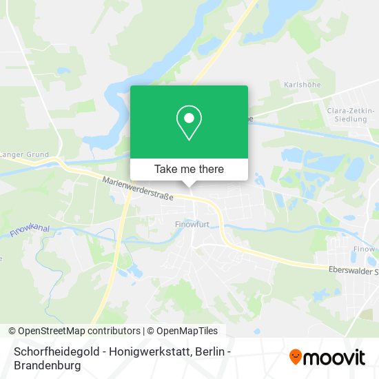 Schorfheidegold - Honigwerkstatt map