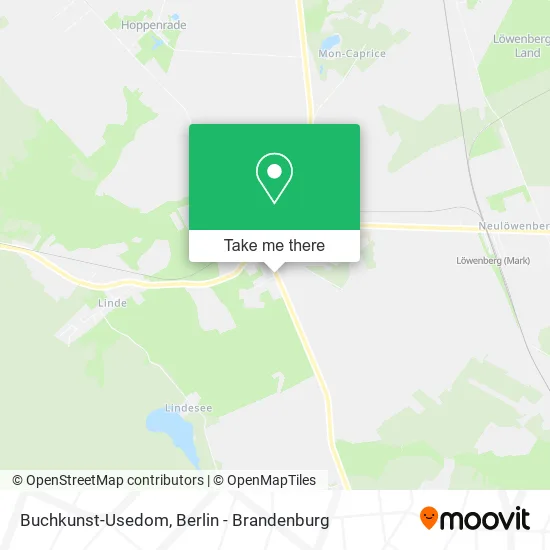 Buchkunst-Usedom map