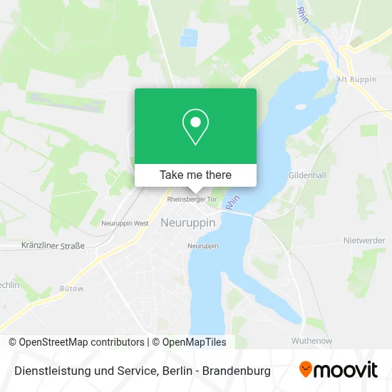 Dienstleistung und Service map