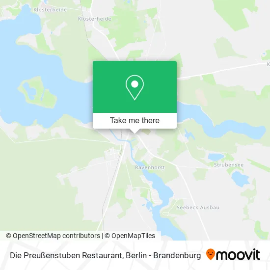 Карта Die Preußenstuben Restaurant