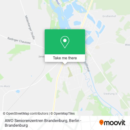 Карта AWO Seniorenzentren Brandenburg
