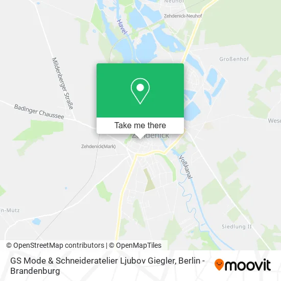 Карта GS Mode & Schneideratelier Ljubov Giegler