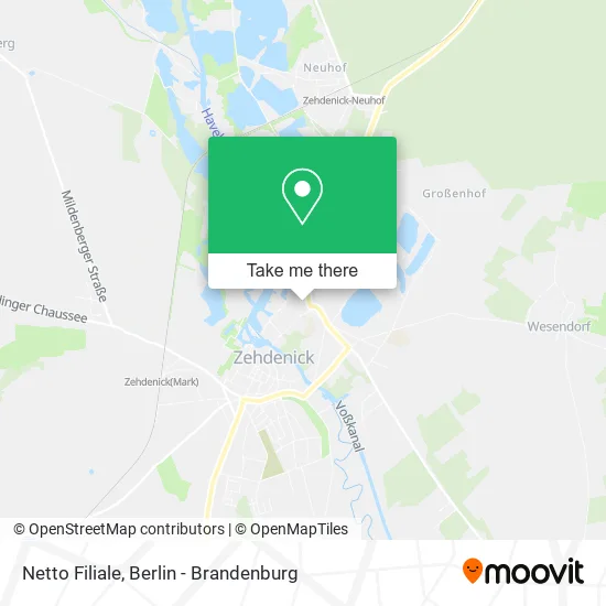 Netto Filiale map