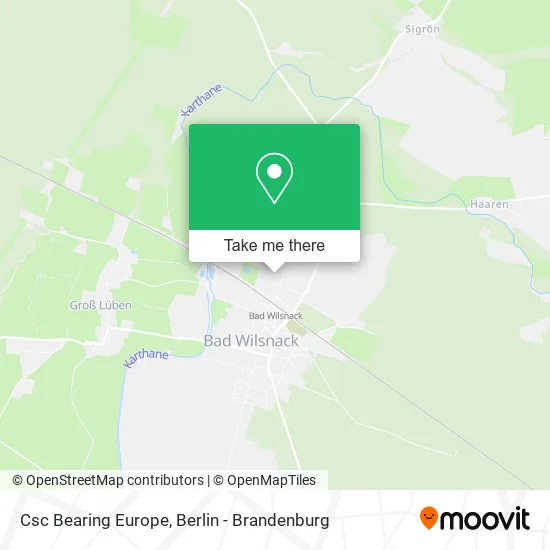 Csc Bearing Europe map