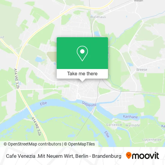 Карта Cafe Venezia .Mit Neuem Wirt