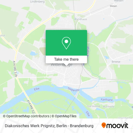 Diakonisches Werk Prignitz map