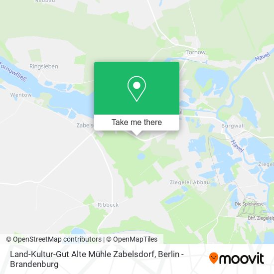 Land-Kultur-Gut Alte Mühle Zabelsdorf map