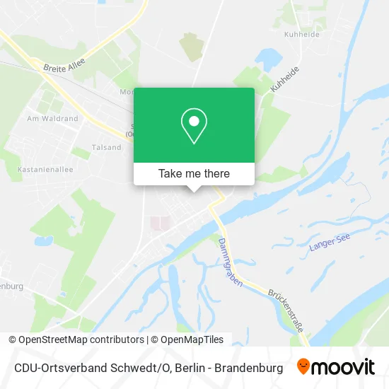 Карта CDU-Ortsverband Schwedt/O