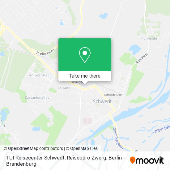 TUI Reisecenter Schwedt, Reisebüro Zwerg map